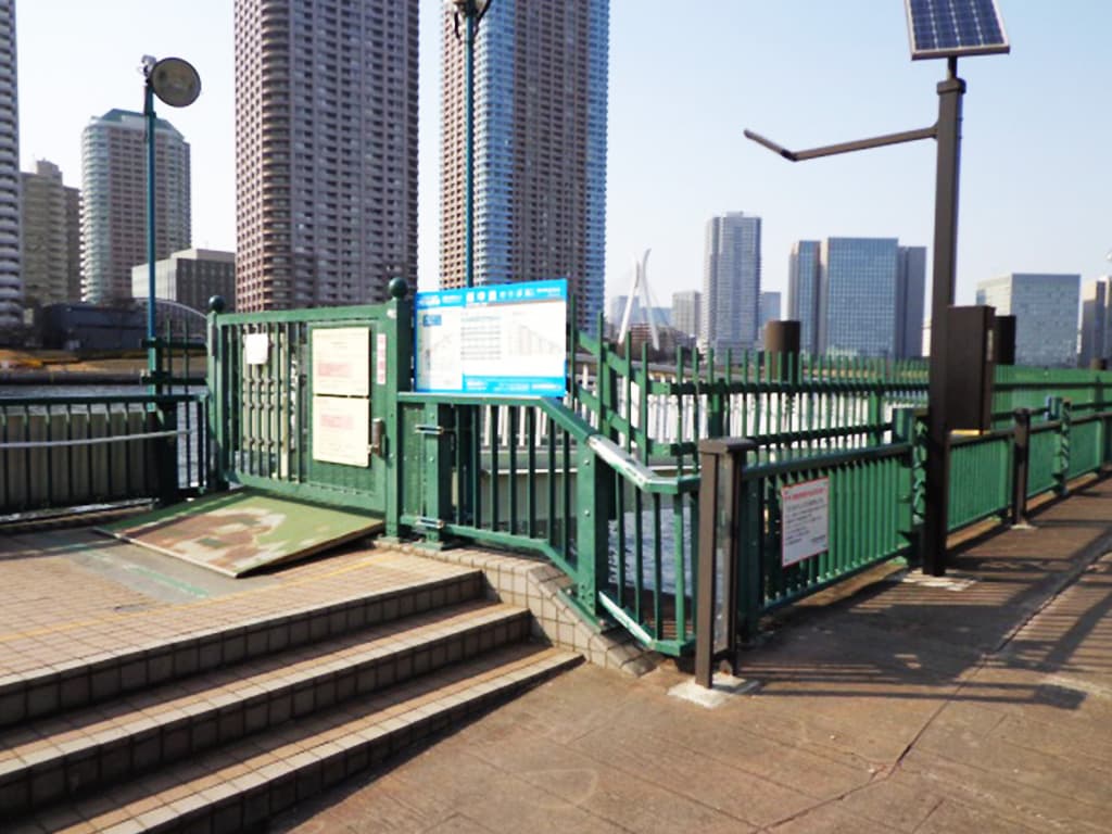 越中島桟橋外観